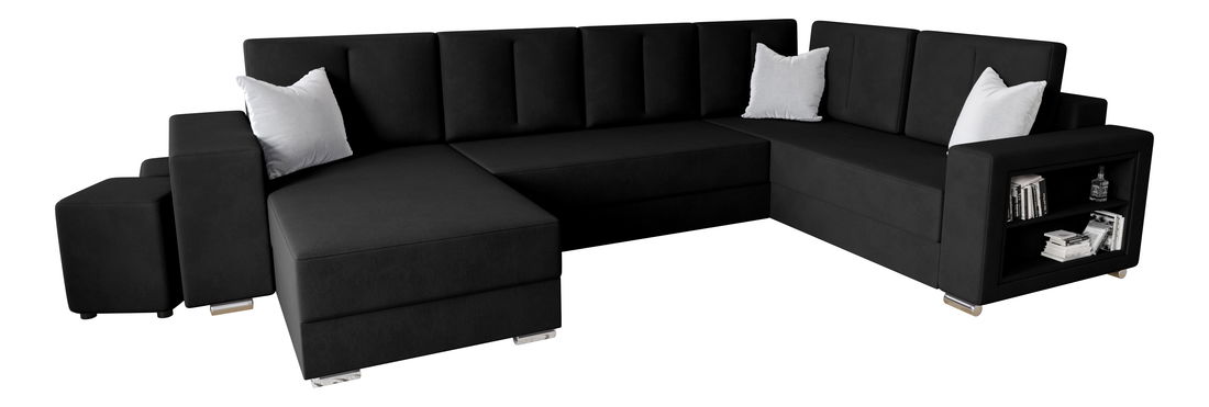 Kutna garnitura Kin (crna) (D)