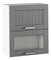 Horná kuchynská skrinka Janne Typ 8 (tmavosivá + biela)