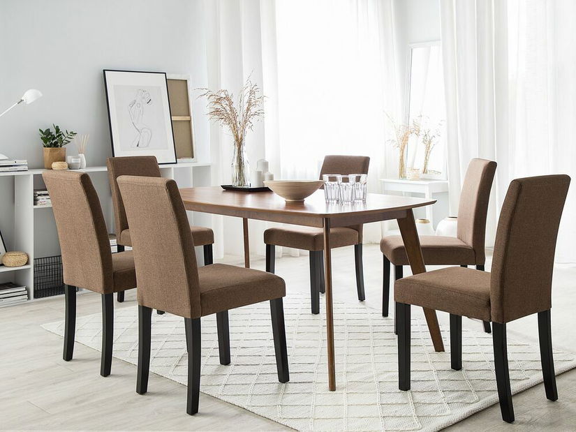 Set 2 ks. jedálenských stoličiek BORWAY (hnedá)