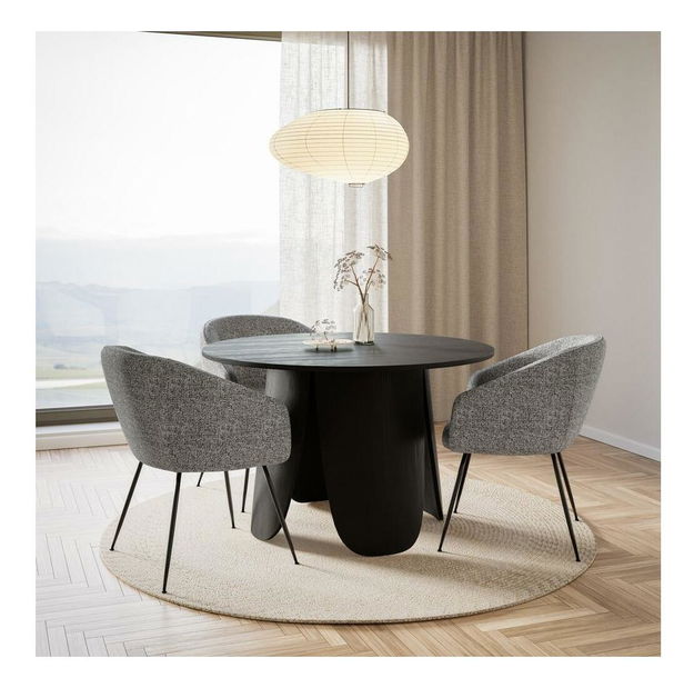 Jedálenská stolička Bari (čierna + čierna)