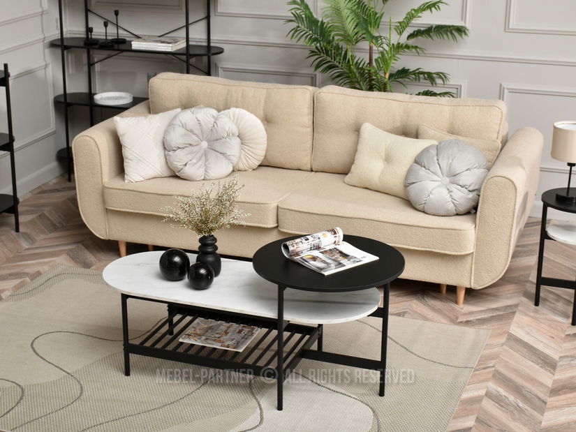 Konferenčný stolík Lorelail Xl (biela + čierna)