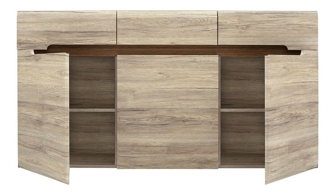 Komoda BRW Azteca Trio KOM3D3S/8/15 (dub san remo)