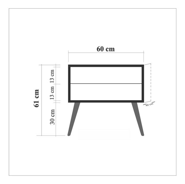 Noćni stolić Sopatu 2 (hrast sonoma)