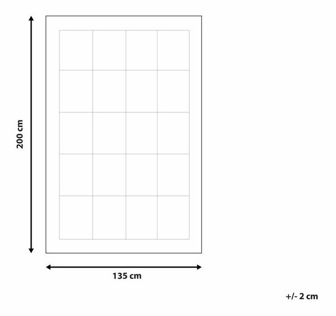 Pătură 135x200 cm KARIBO (microfibră) (alb)