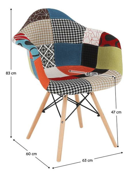 Fotoliu Tevenet (multicolor) 