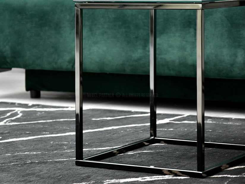 Stolić za kavu Bella S (crni mramor + crna)