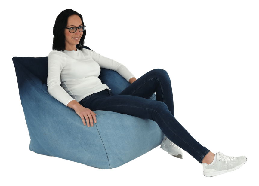 Fotoliu puf Karani (albastru) *vânzare