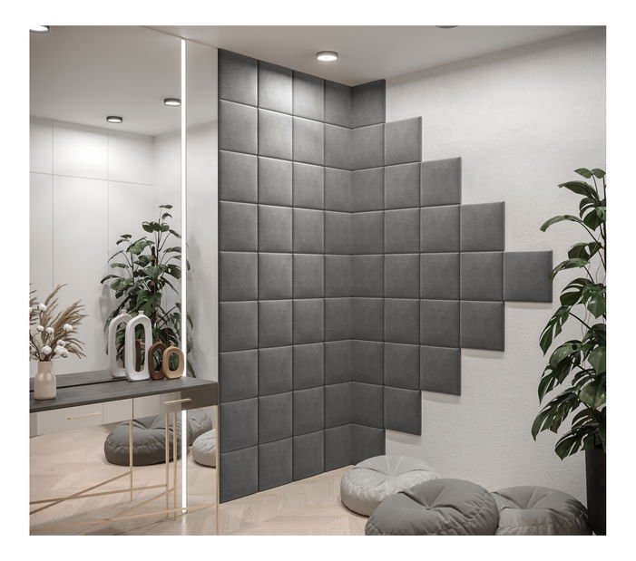 Tapeciran panel Cubic 30x30 cm (siva)