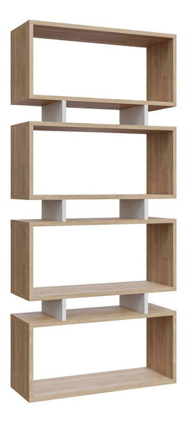 Regál Penike (tölgy + fehér) 