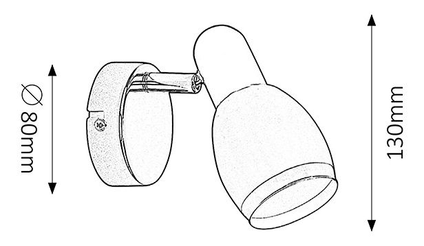 Spot LED Elite 6060 (crom)