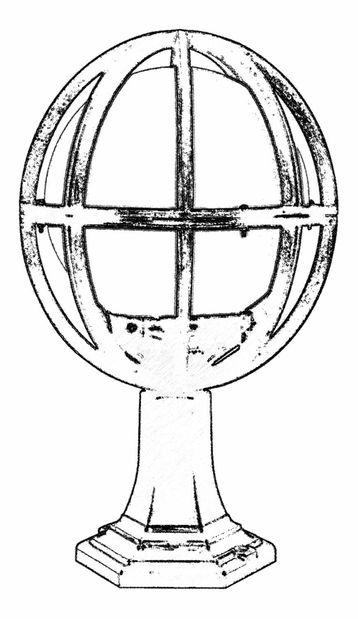 Iluminat de perete pentru exterior Bessie (Negru + alb)