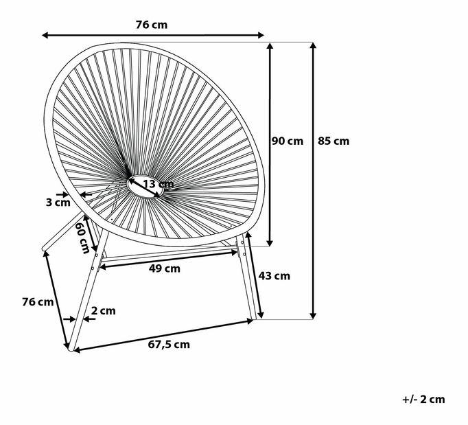 Szék Alvarez (fehér) *kiárusítás