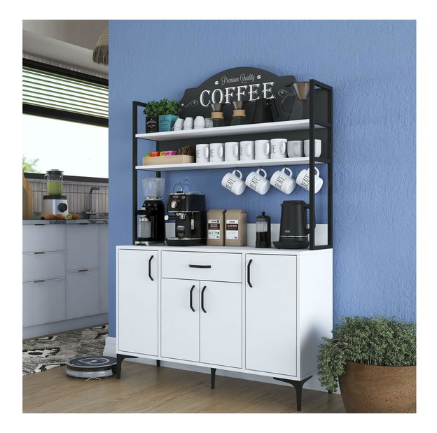 Príborník Jenaretta 130 (biela)