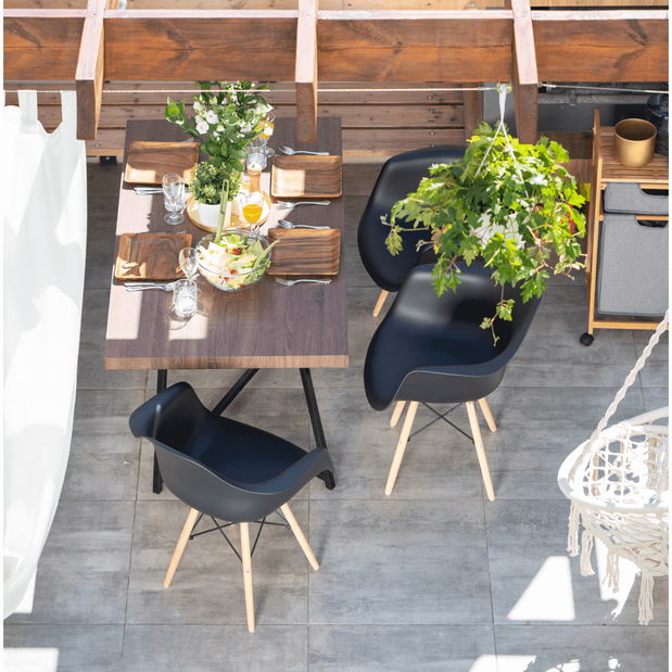 Jedálenská stolička Damiron PC-019 (čierna)