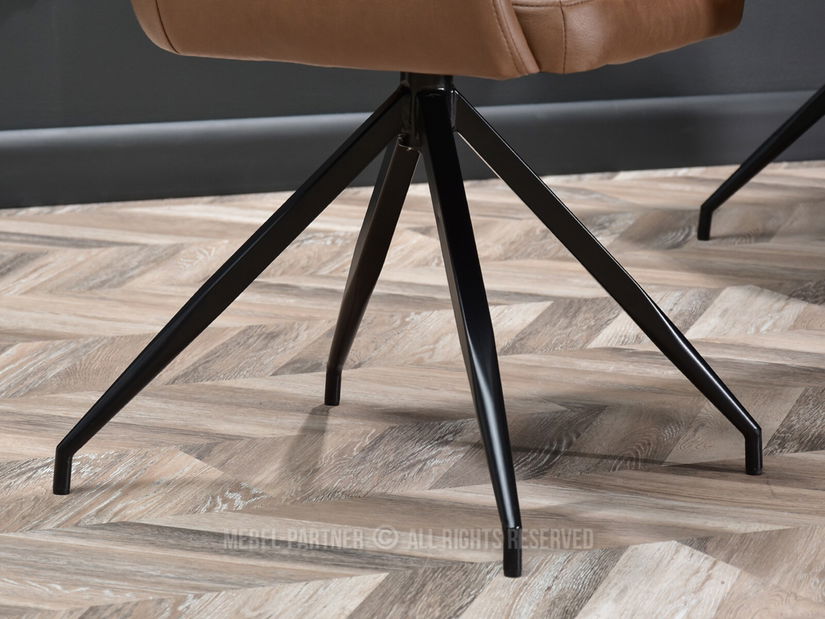 Scaun Cruz (maro + negru)