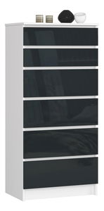 Comodă Kalista III (grafit lucios)