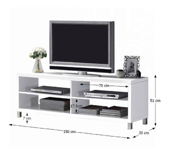 TV stolík Tansley New biela TV 30