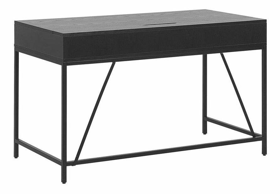 Masă PC JANDARA (lemn deschis + negru)