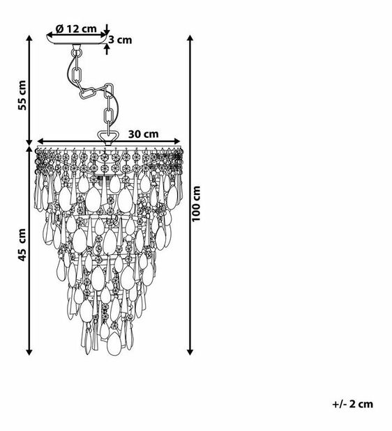 Luster EUCLA (kov) (strieborná)