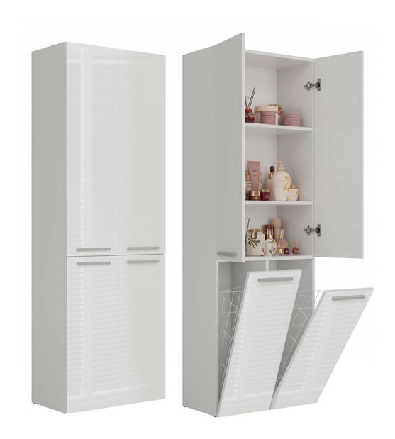 Dulap de baie Neltossa 3 (alb lucios)