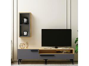 Mobilier living Sepada 2 (stejar + antracit) 