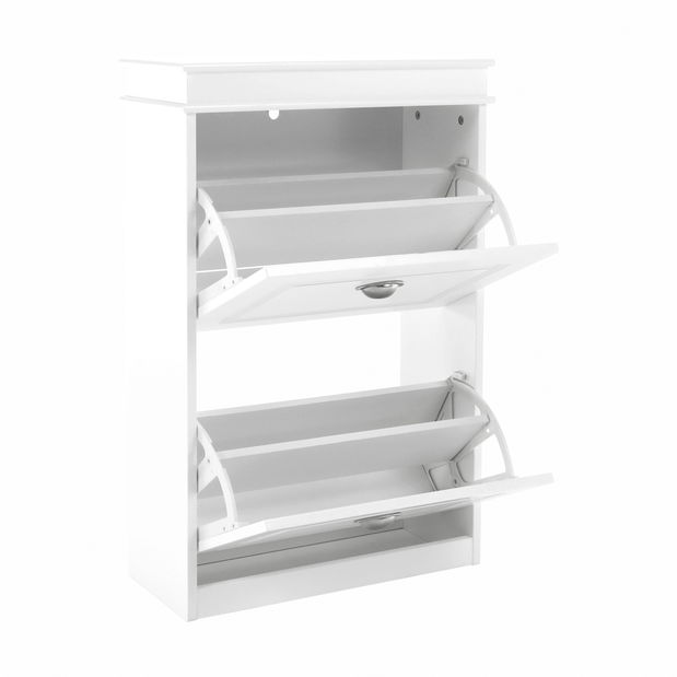 Cipőtároló 2 soros Slebera typ 1 (fehér)