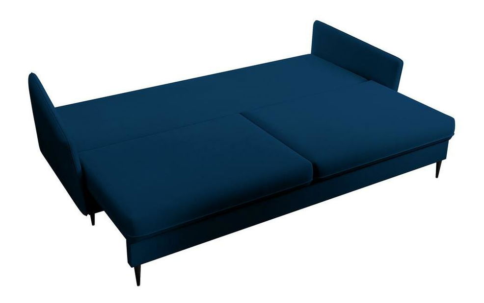 Canapea trei locuri Vivaldio (albastru + negru)