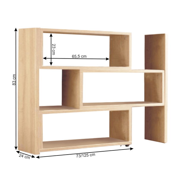 Polcos szekrény Klonale III 85 (sonoma tölgy)