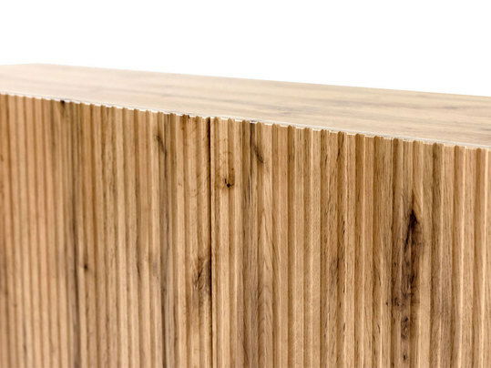 TV asztal/szekrény Trilari 150 (wotan tölgy + wotan tölgy + fekete)