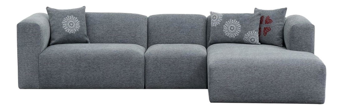 Kutna garnitura Lindasetta (D) (siva)