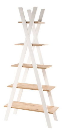 Raft Theola (Stejar artizanal + Alb mat)