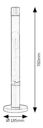 Dekorativna svjetiljka Dovce 4112 (narančasta + ljubičasta + srebrna)
