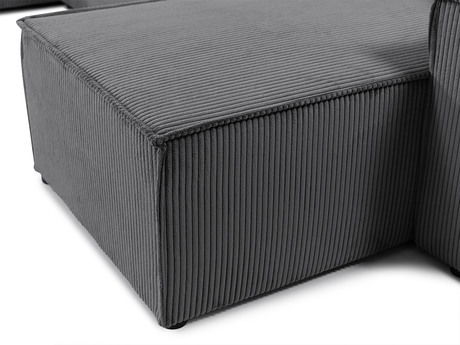 Colțar în formă de U Keklat U S (crem + Negru) (cu sp. depozitare)