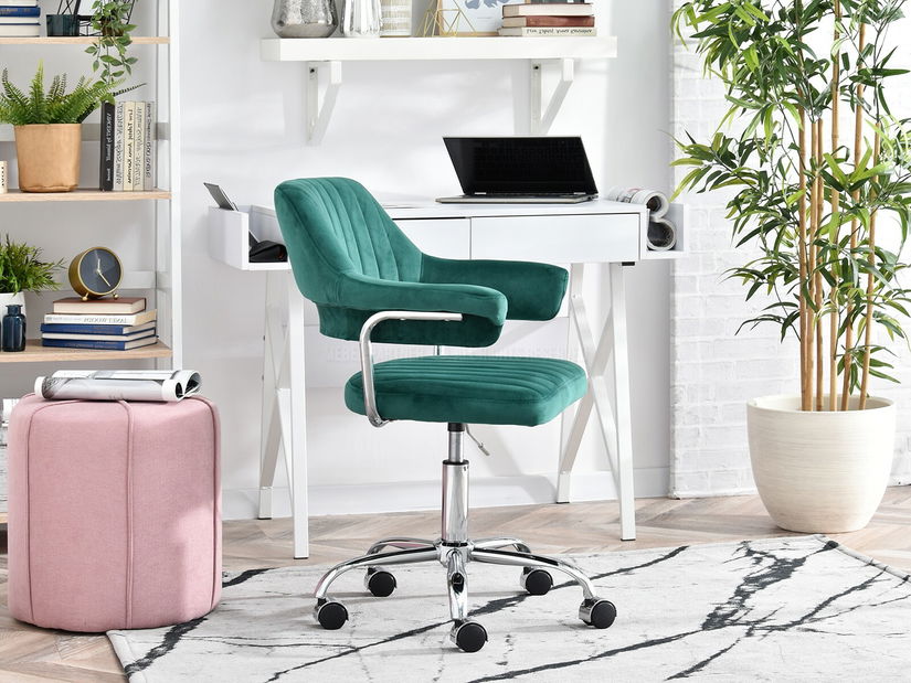 Stolička Merylyn (zelená + chrómová)