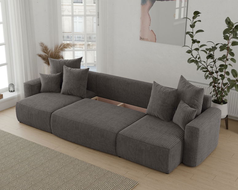 Colțar Denia U (gri negru)