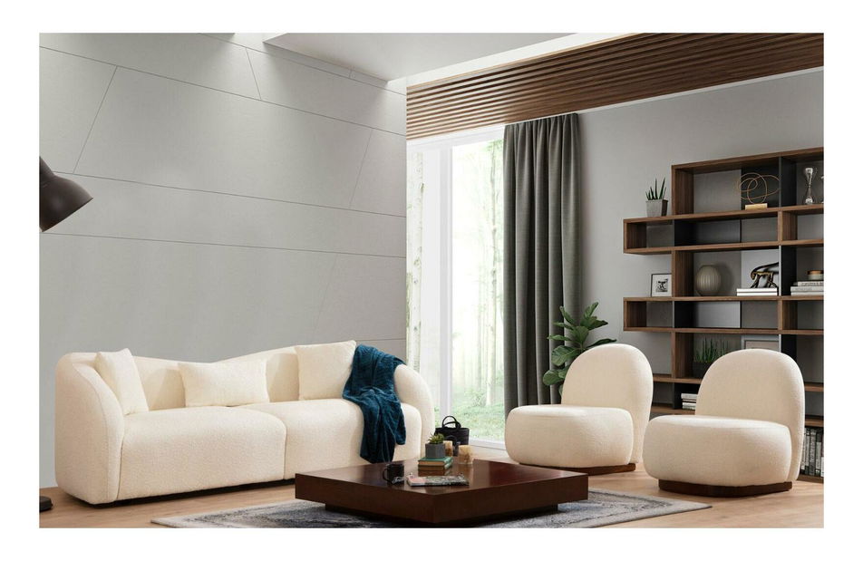 Pohovka trojsedačka Venedikt (krémová)