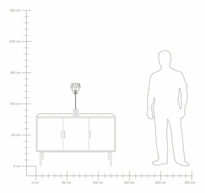 Stolná lampa Mondi (zlatá) (veľká)