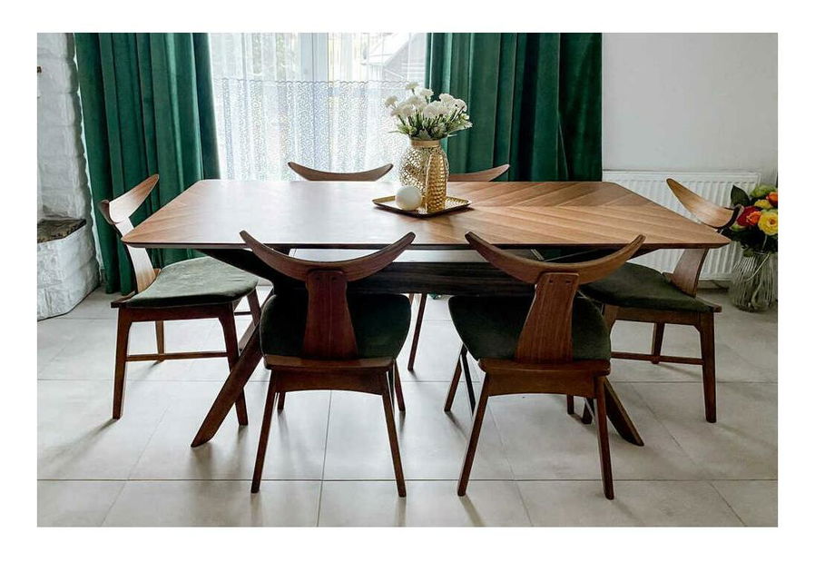 Blagovaonski stol Lionel (za 8 osoba) (smeđa)