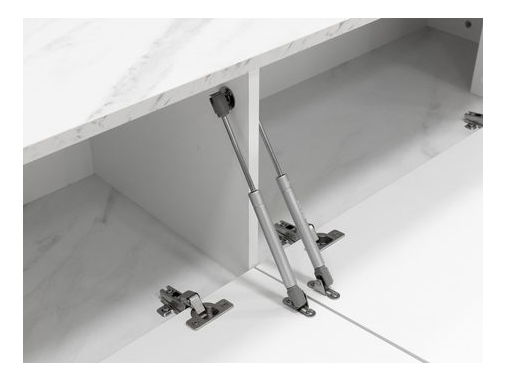 TV szekrény Nerakat (fekete + fekete márvány) 