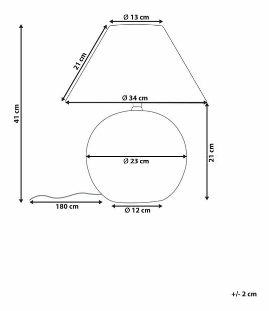 Asztali lámpa Limza (fehér)