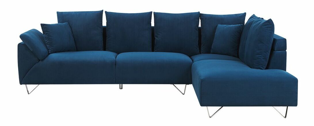 Rohová sedačka LARAN (modrá) (P)