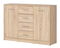 Komód Nepo Plus 6 (szonoma tölgy) 