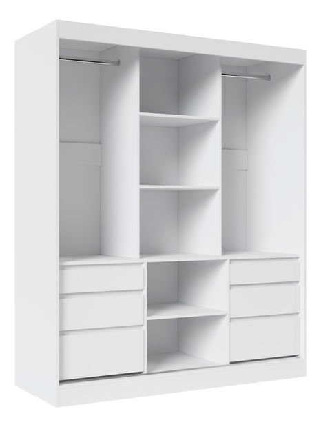 Dulap de haine Hairy 180 (Alb)