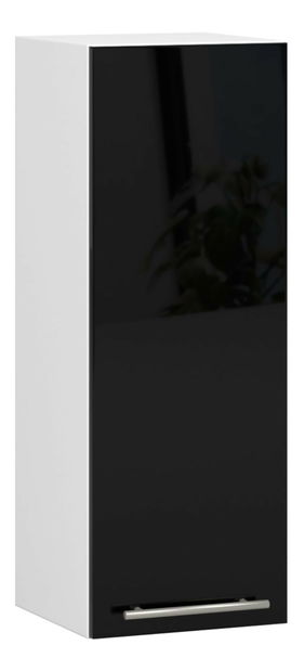 Gornji kuhinjski ormarić Ozara W30 H720 (bijela + crni sjaj)