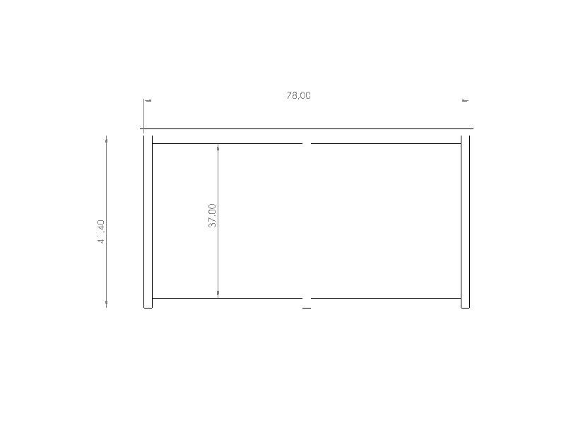 Konferenčný stolík Punta 80 (grafit)