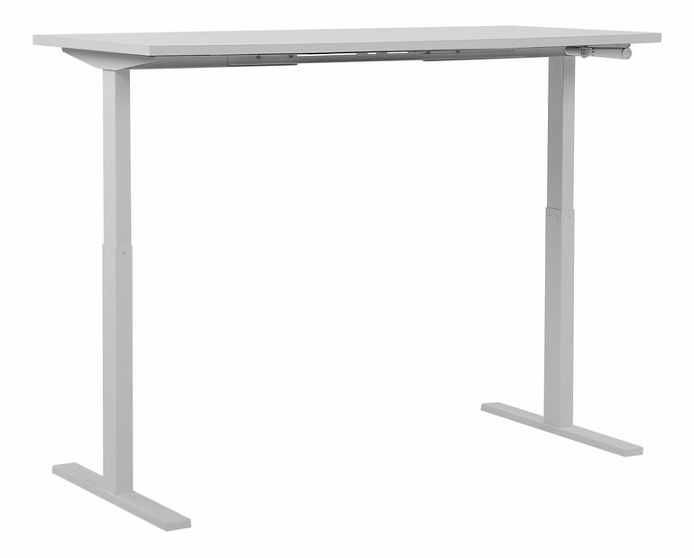 Íróasztal Upgo (fehér) (manuálisan beállítható)