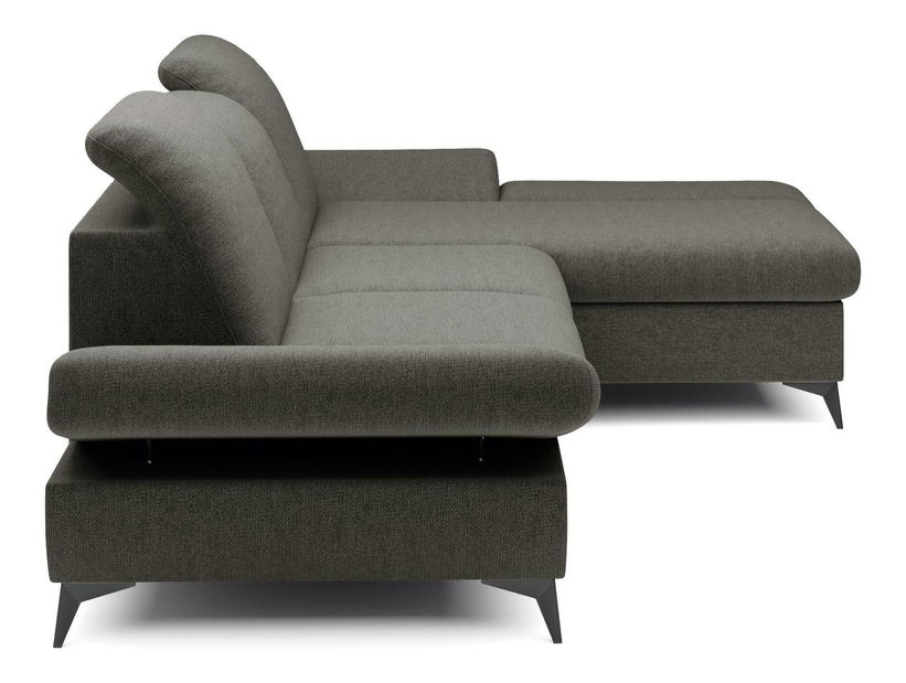 Rohová sedacia súprava Harpie (tmavosivá) (P)