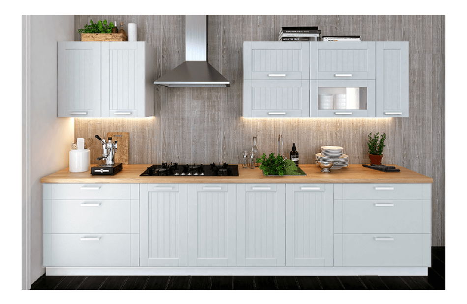 Gornji kuhinjski ormarić Janne Typ 9 (svijetlosiva + bijela)