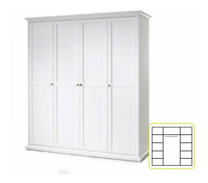 Šatníková skriňa Phung 4D 75354