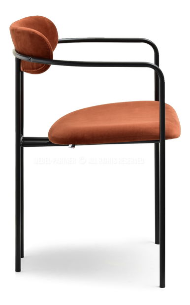 Stolica Magnus (bakar + crna)